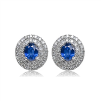 Earrings Mirco Visconti Woman in White Gold Zaffiro 0.91 Ct AB779/Z - AB779/Z
